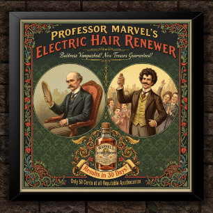 poster de anúncio quadrado de renovação do cabelo