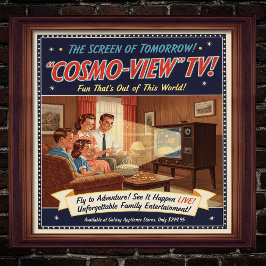 poster de Anúncios Televisivos Vintage 1955