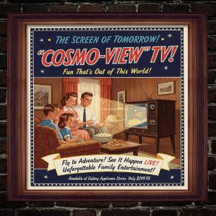 poster de Anúncios Televisivos Vintage 1955