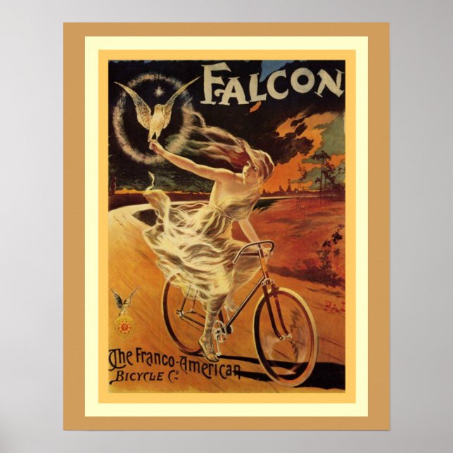 Poster de Anúncios Vintage para Bicicletas Falcon  (Frente)