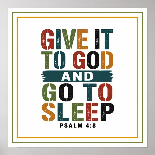 Poster Dê ao Senhor e vá dormir (Frente)