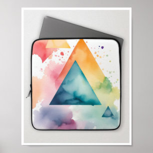 Poster de aparência contemporânea de triângulo de 