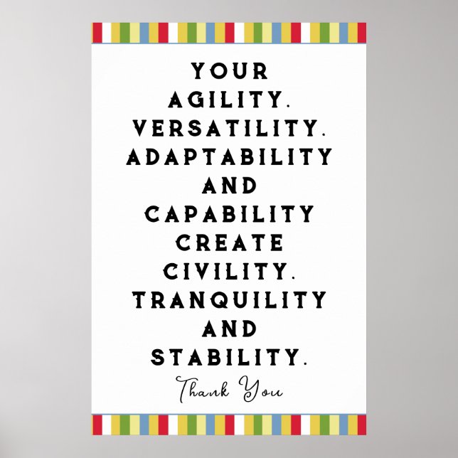 Poster de Apreciação do Funcionário (Frente)