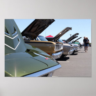 Poster de Apresentação de Carros Clássicos