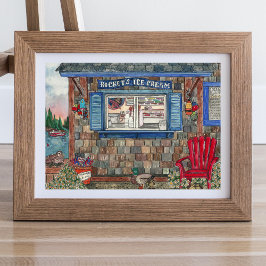 Poster de Aquarela de Compro Costeiro