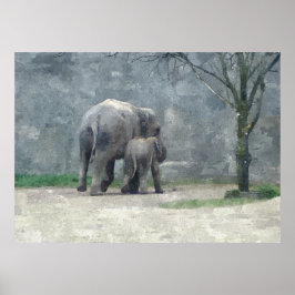 Poster de Aquarelas da Mãe