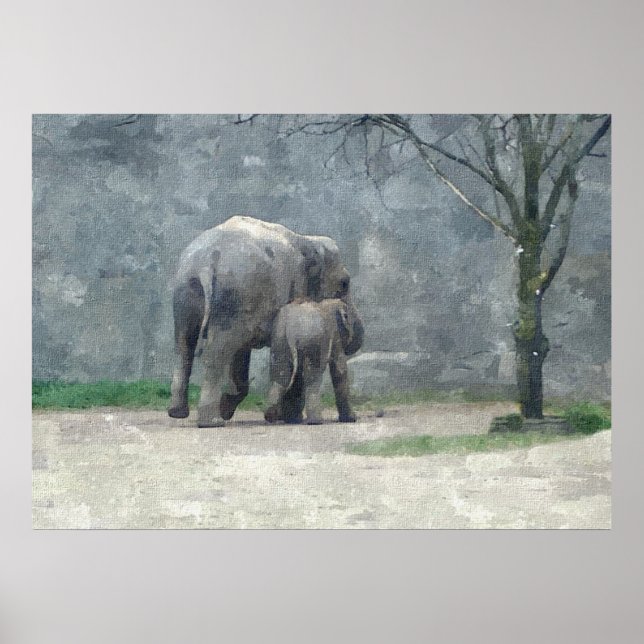 Poster de Aquarelas da Mãe (Frente)