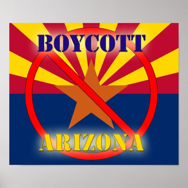 Poster de Arizona de boicote (Frente)