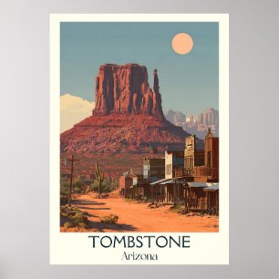 Poster de Arizona de tombstone   Retro