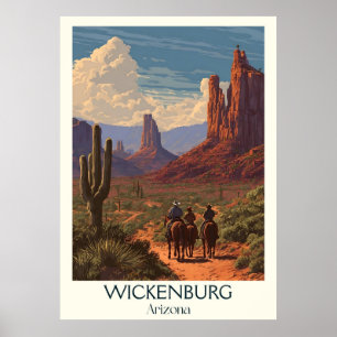 Poster de Arizona de Wickenburg   Retro