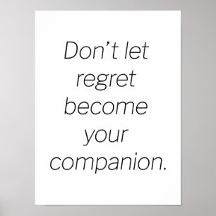Poster de arrependimento