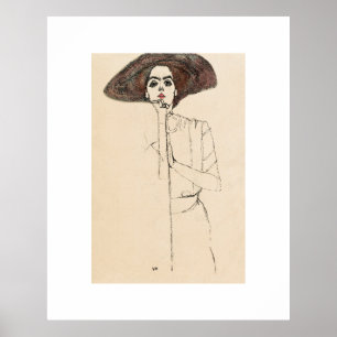 POSTER de ART: EGON SCHIELE : RETRATO DA MULHER 19