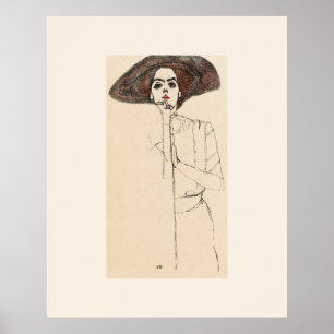 POSTER de ART: EGON SCHIELE : RETRATO DA MULHER 19