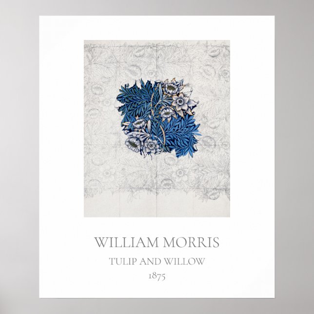 POSTER de ART : WILLIAM MORRIS : TULIP + WILLOW 18 (Frente)