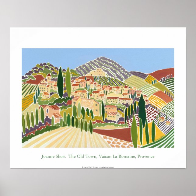 Poster de Arte: A Cidade Velha, Vaison, Provença (Frente)