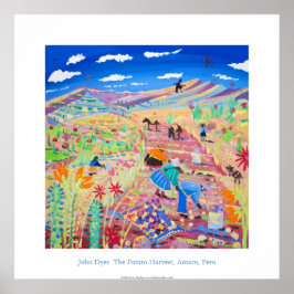 Poster de Arte: A Colheita de Batata, Amaru, Peru