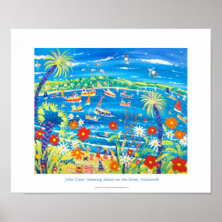 Poster de Arte: A Mensagem Sobre o Rio, Falmouth
