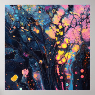 Poster de Arte abstrato Iridescente