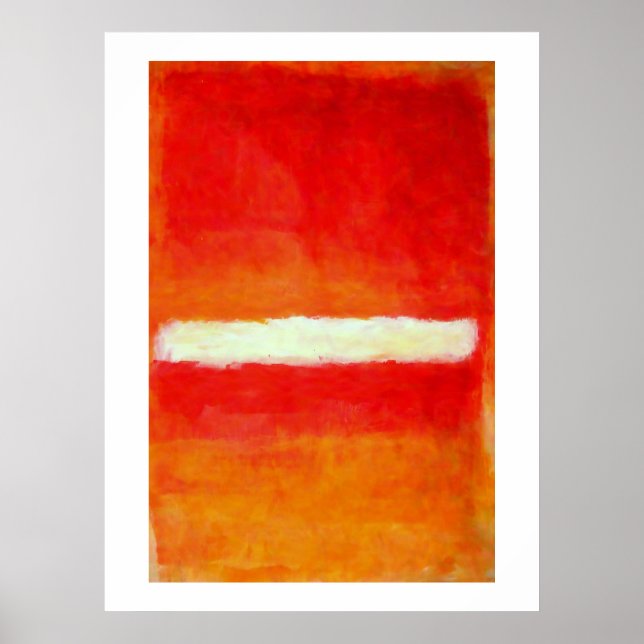 Poster de Arte Abstrato moderna - Estilo Rothko (Frente)