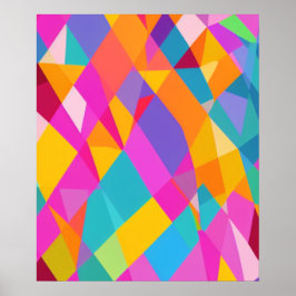 Poster de Arte AI Abstrato Geométrica