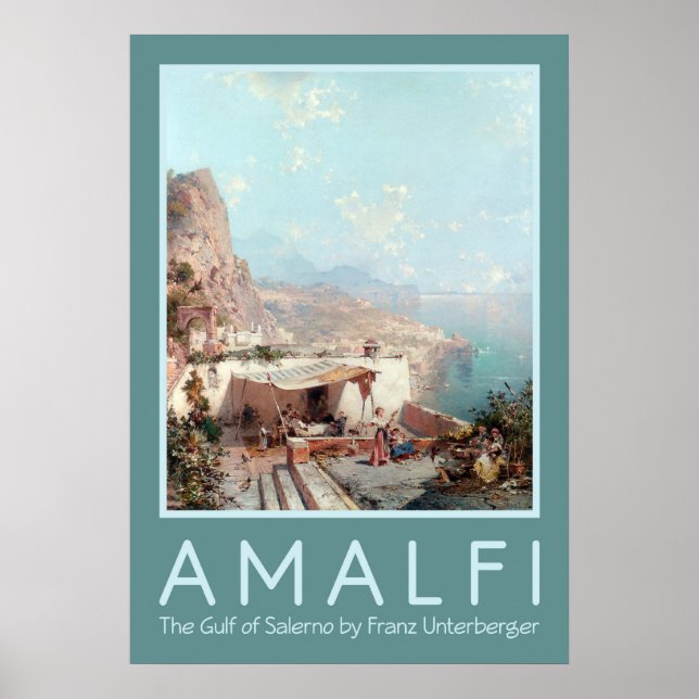 Poster de arte Amalfi da Unterberger (Frente)