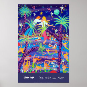 Poster de Arte: Amor sob Lua