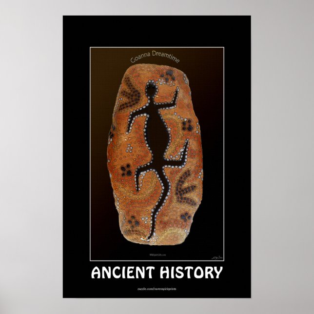 POSTER de Arte australiana do estilo aborígene GOA (Frente)