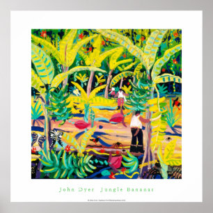 Poster de Arte: Bananas Selvagens, Floresta Tropic