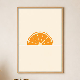 Poster de Arte Boho em Gouache do Sol de Fatia de