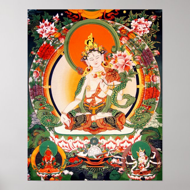 Poster de Arte Budista Tibetana (Frente)