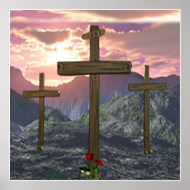 Poster de arte calvário (Frente)