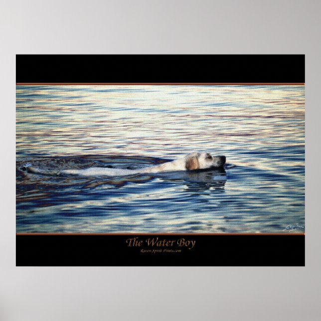 POSTER de Arte Canina de ÁGUA (Frente)