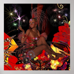 Poster de Arte Celebração Showgirl