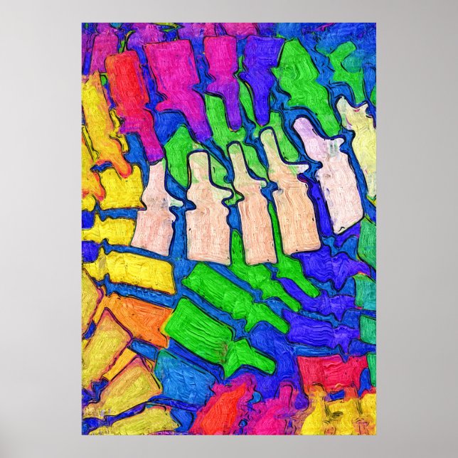 Poster de Arte Colorida (Frente)