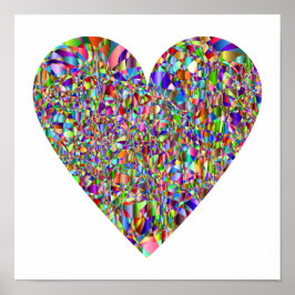 Poster de arte colorida Abstrato