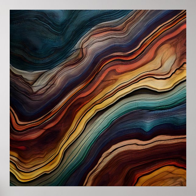 Poster de Arte Colorida da Madeira (Frente)