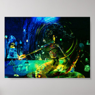 Poster de Arte Contemporânea da Caverna Medusas