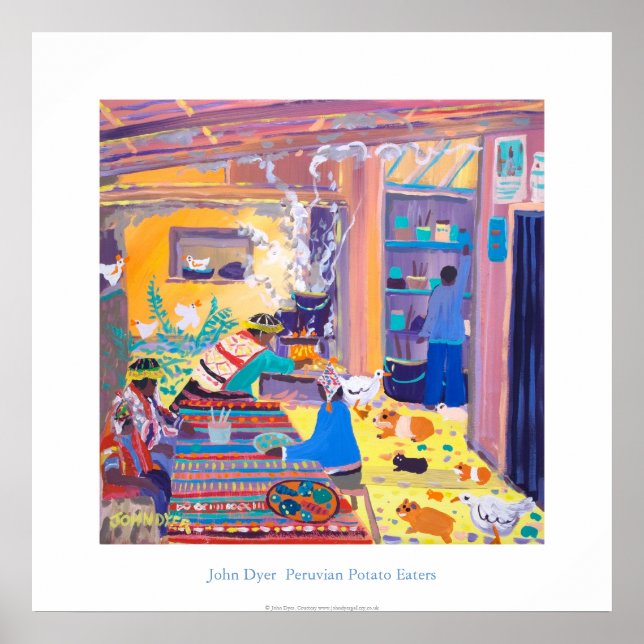 Poster de Arte: Cozinha Peruana. Batata (Frente)