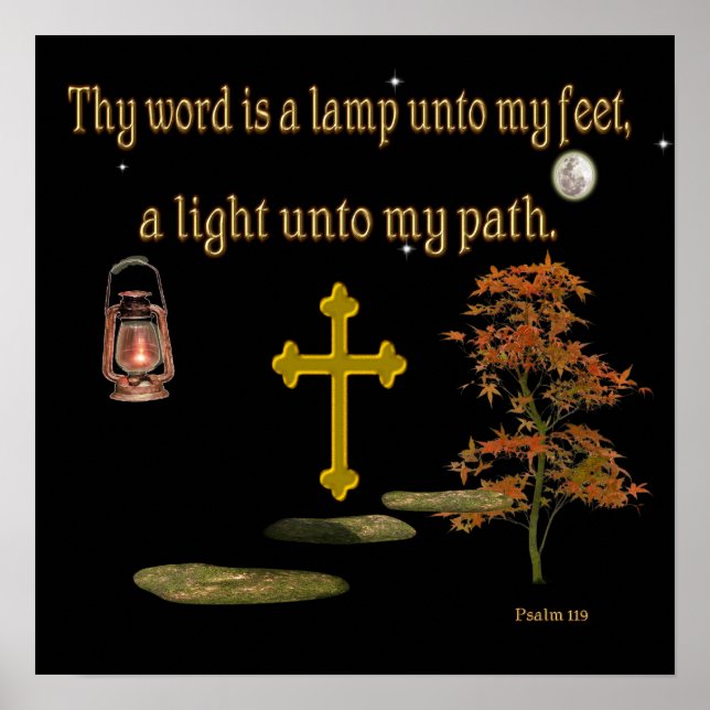 Poster de arte cristã1:19 (Frente)