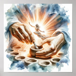 Poster de Arte Cristã de Potter e Clay