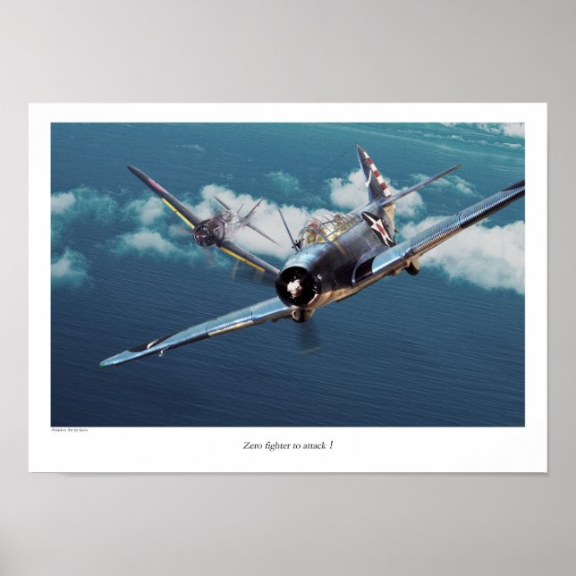 Poster de Arte da Aviação "Douglas TBD Devastator" (Frente)