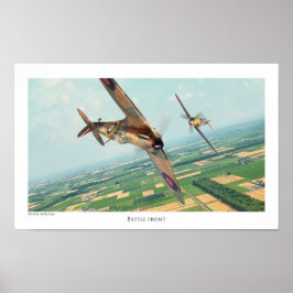 Poster de Arte da Aviação "Spitfire"