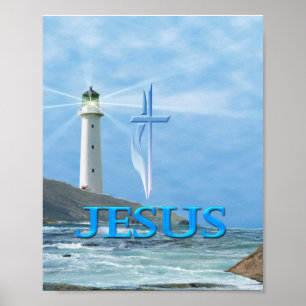 Poster de arte da casa de Jesus Light