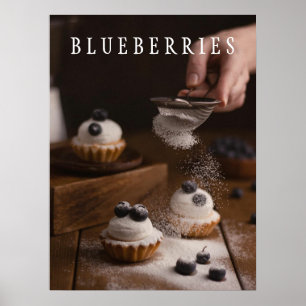 Poster de Arte da Cozinha Blueberry