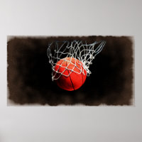 Poster de Arte de Basquete