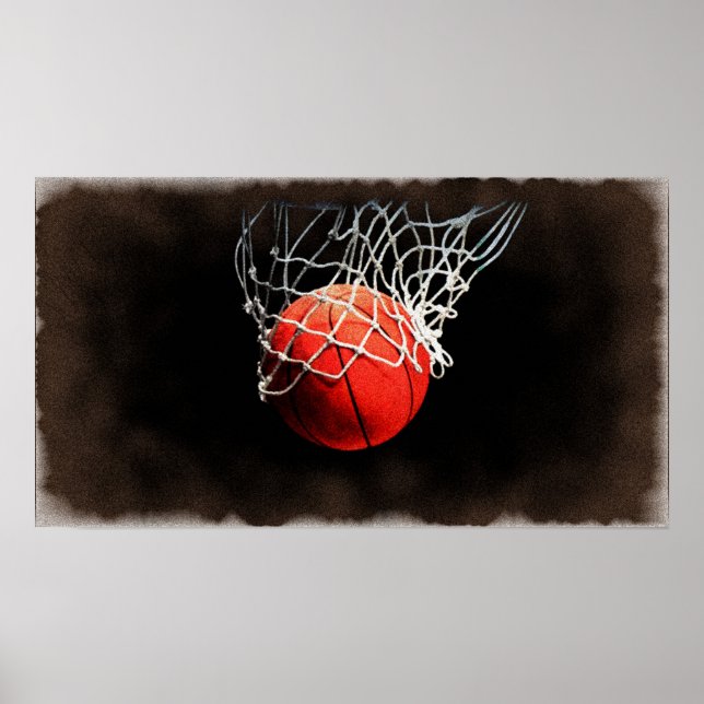 Poster de Arte de Basquete (Frente)