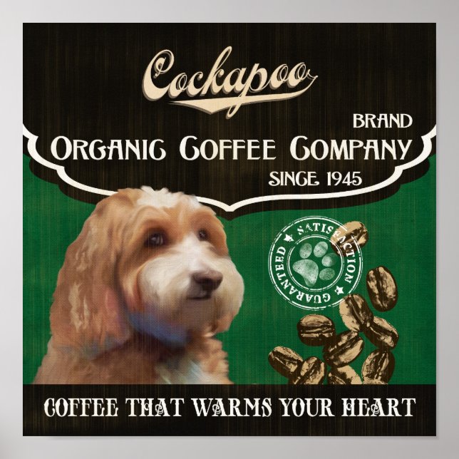 Poster de Arte de Cachapo - Empresa de Café Orgâni (Frente)