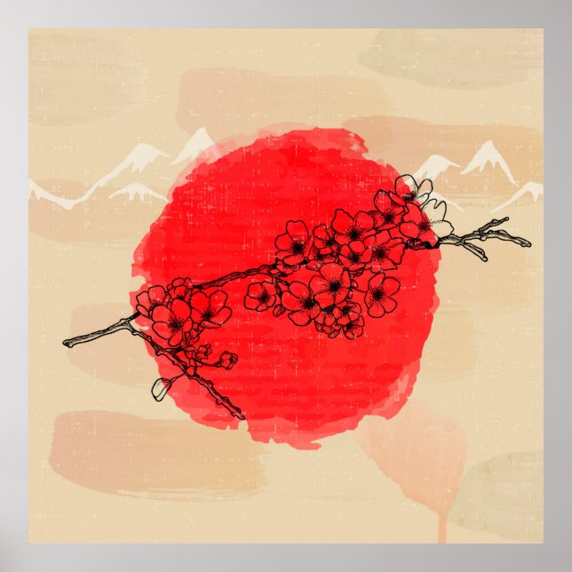Poster de Arte de Estilo Japonês (Frente)