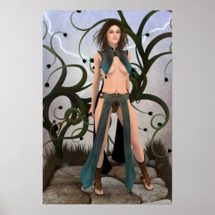 Poster de Arte de Fantasia de Alma Inquebrada