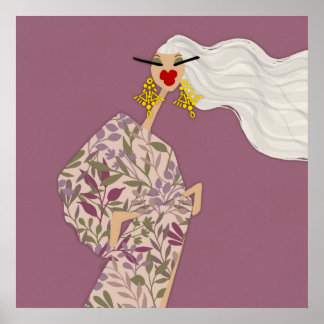 Poster de Arte de Moda Glamour com Estilo Deslumbr